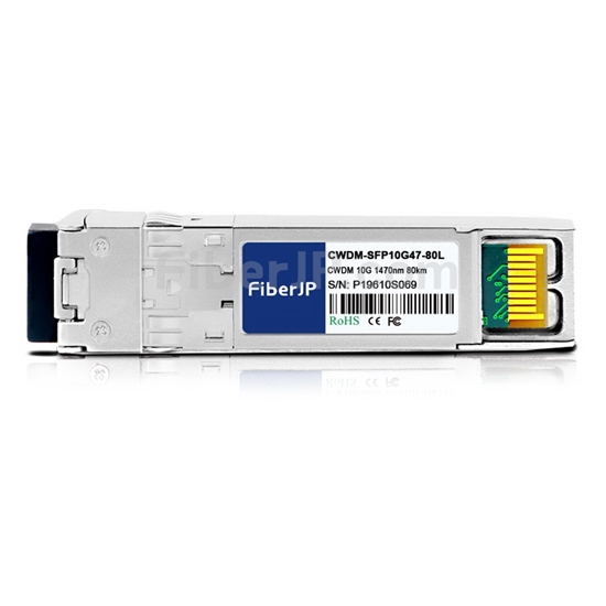 汎用 対応互換 10G CWDM SFP+モジュール（1470nm 80km DOM）の画像