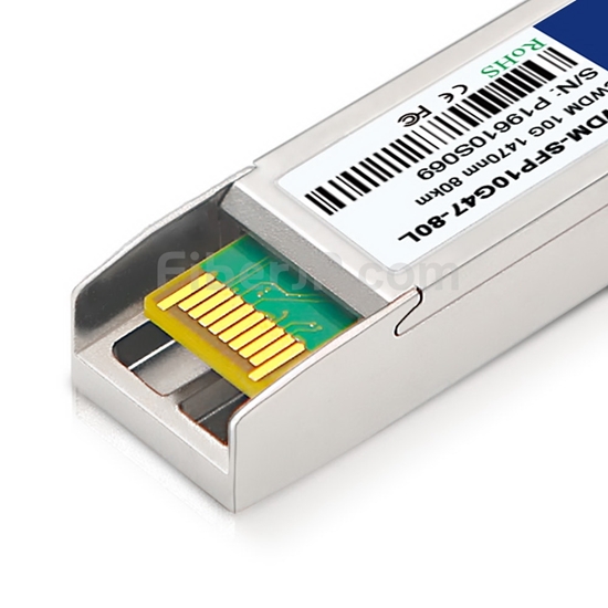 汎用 対応互換 10G CWDM SFP+モジュール（1470nm 80km DOM）の画像