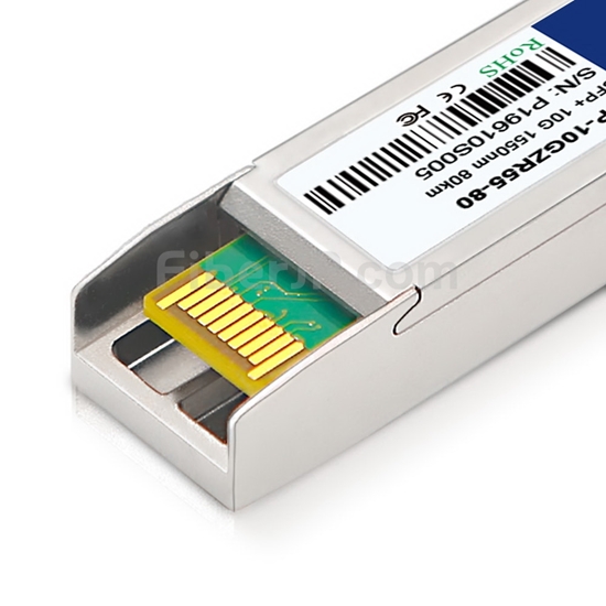 Cisco SFP-10G-ZR対応互換 10GBASE-ZR/ZW ＆ OTU2e SFP+モジュール（1550nm 80km DOM）の画像