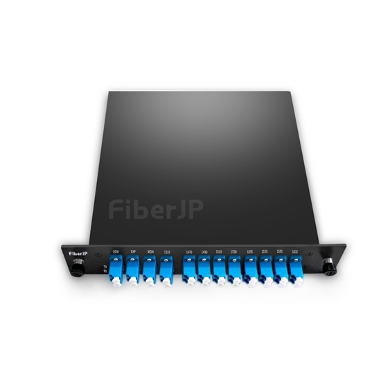 8 Channels 1470-1610nm, with Expansion Port, LC/UPC, Low Loss, Dual Fiber CWDM Mux Demux, FMU Plug-in Moduleの画像