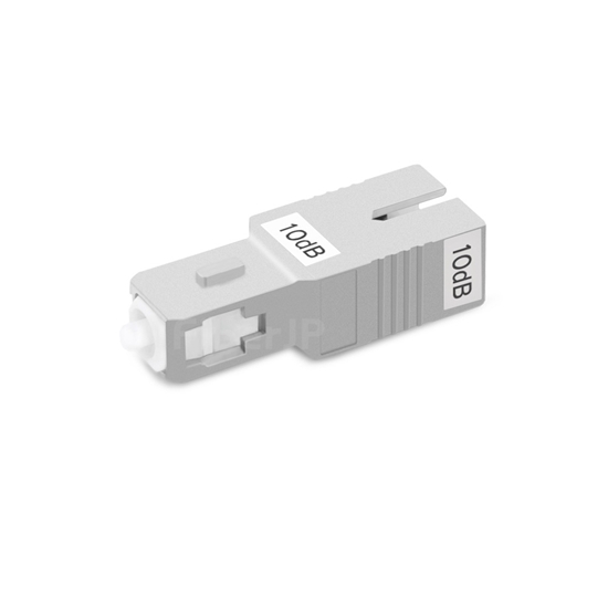 SC/APC シングルモード光固定減衰器（オス-メス、10dB）の画像