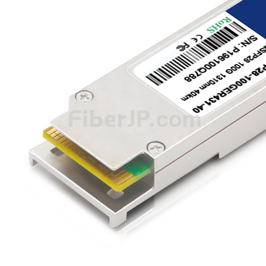 汎用 対応互換 100GBASE-ER4 QSFP28モジュール（1310nm 40km DOM）の画像
