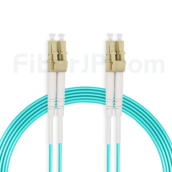 30m LC/UPC-LC/UPC デュプレックス マルチモード 光パッチケーブル（2.0mm PVC/OFNR OM3）の画像