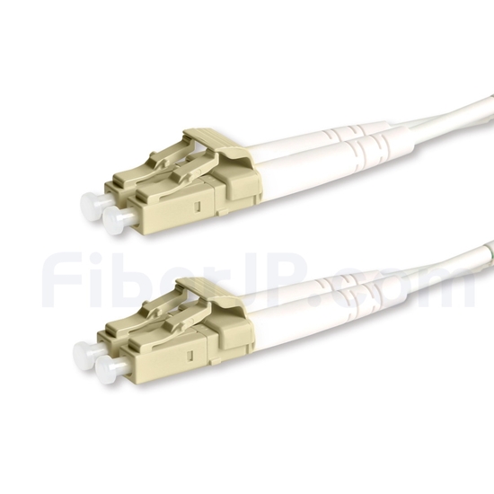 30m LC/UPC-LC/UPC デュプレックス マルチモード 光パッチケーブル（2.0mm PVC/OFNR OM3）の画像