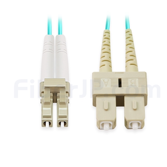 FiberJP: 5m OM3マルチモードLC光パッチケーブル|LC/UPC-SC/UPC FiberJP: 5m OM3マルチモードLC光パッチケーブル|LC/UPC-SC/UPC