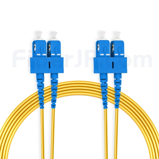 FiberJP: 15m SC/UPC-SC/UPC デュプレックス シングルモード 光パッチ