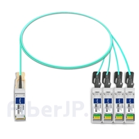1m Juniper Networks JNP-100G-4X25G-1M対応互換 100G QSFP28/4x25G SFP28ブレイクアウトアクティブオプティカルケーブル（AOC）