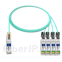 3m Juniper Networks JNP-100G-4X25G-3M対応互換 100G QSFP28/4x25G SFP28ブレイクアウトアクティブオプティカルケーブル（AOC）