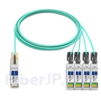 10m Juniper Networks JNP-100G-4X25G-10M対応互換 100G QSFP28/4x25G SFP28ブレイクアウトアクティブオプティカルケーブル（AOC）