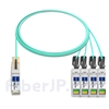 3m Juniper Networks JNP-QSFP-AOCBO-3M対応互換 40G QSFP+/4x10G SFP+ブレイクアウトアクティブオプティカルケーブル（AOC）の画像