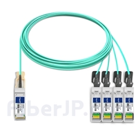 15m Juniper Networks JNP-QSFP-AOCBO-15M対応互換 40G QSFP+/4x10G SFP+ブレイクアウトアクティブオプティカルケーブル（AOC）