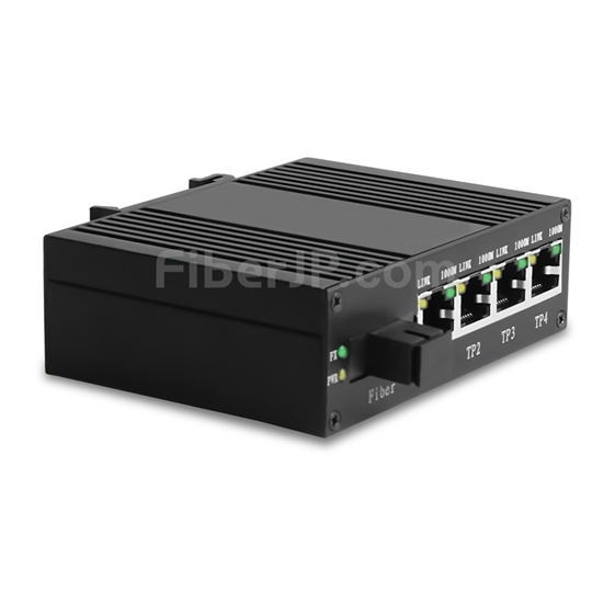 ミニ 4x 10/100/1000Base-T RJ45 vers 1x 1000Base-X SFP
