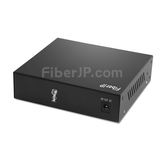 4x 10/100Base-T RJ45 ~ 1x 100Base-X SFP インターフェース SCアンマネージドPoEスイッチ,シングルファイバー, 1310nm/1550nm 20kmの画像