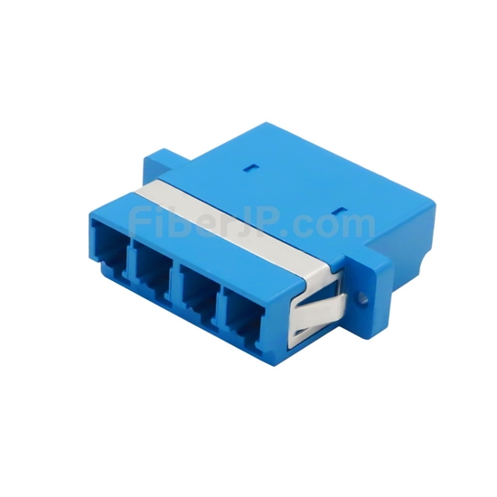 LC/UPC-LC/UPC 4芯 シングルモード プラスチック製光ファイバアダプター/嵌合スリーブ（フランジ付き）の画像