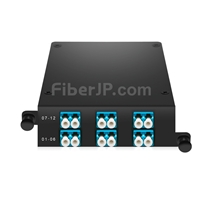 12芯 タイプA OS2 シングルモード FHD MPOカセット（12個MPO-6x LCデュプレックス）