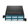 24芯 タイプA OS2 シングルモード FHD MPOカセット（2x 12個MPO-12x LCデュプレックスの画像