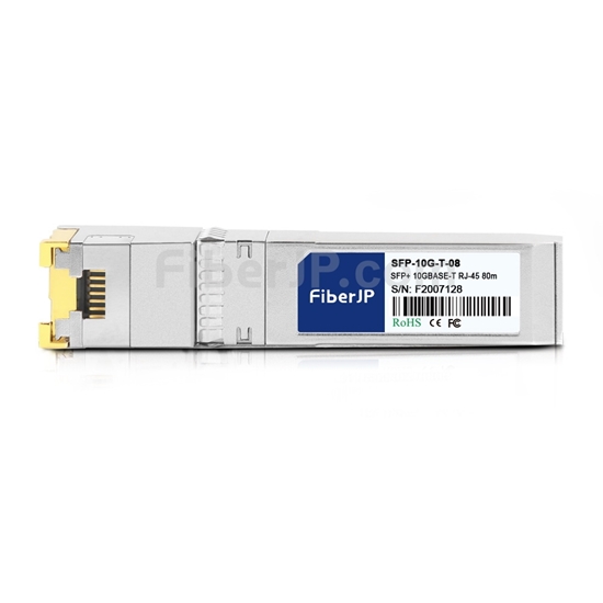 汎用互換 10GBASE-T SFP+モジュール（RJ-45銅製 80m）の画像