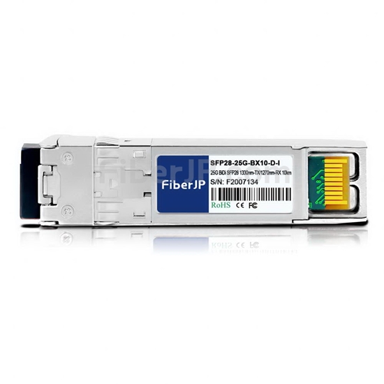 工業用 Juniper Networks SFP28-25G-BX-I互換 25GBASE-BX10-D SFP28モジュール（1330nm-TX/1270nm-RX 10km DOM）の画像