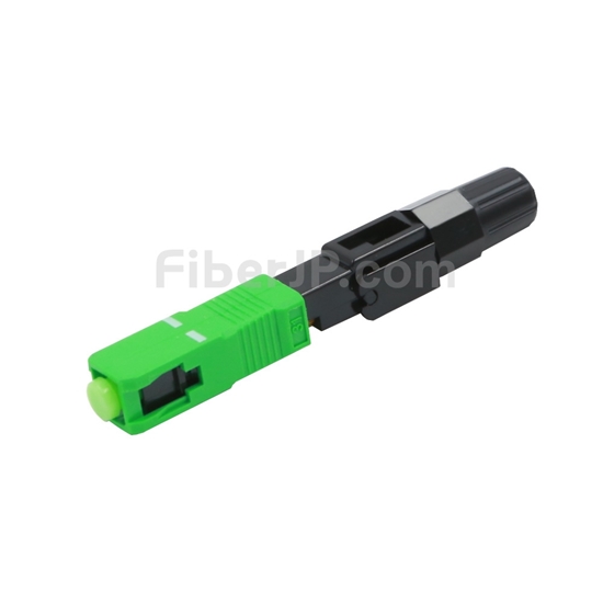 SC/APC タイプA シングルモード 0.9/2.0/3.0mm 研磨済みフェルール現地組立型コネクタ（高速コネクタ）の画像